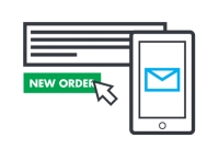Direct information about online orders via SMS