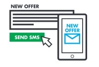 Direct mass communication with customers via SMS!