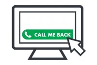 Direct telephone contact with your website visitors using Click2Call®!