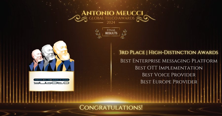 4 Trophies for Yuboto at Antonio Meucci Global Telco Awards ‘24