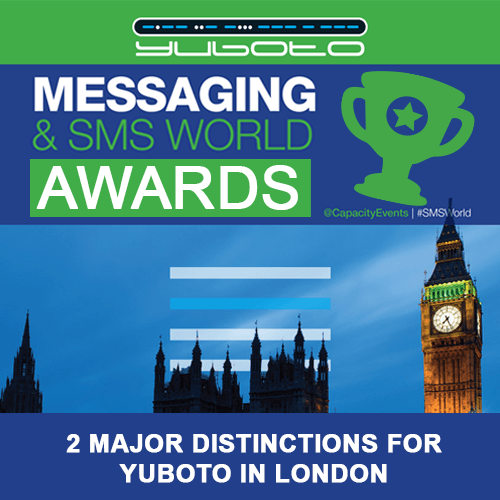 Two major distinctions for Yuboto in London under Messaging & SMS World Awards